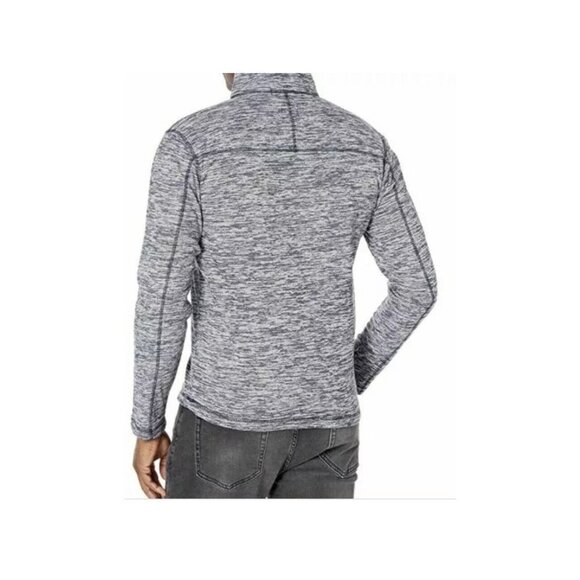 Vintage 1946 Washed Stoned Beaten Mens Space Dyed Fleece‎ Quarter Zip Sweatshirt - Picture 10 of 10